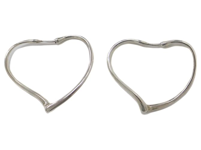 Tiffany & Co Open Heart Silvery Silver  ref.1379064