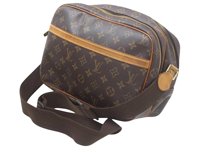 Louis Vuitton Reportero PM Castaño Lienzo  ref.1379075