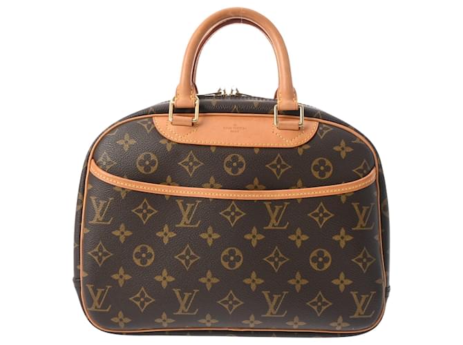 Louis Vuitton Trouville Marrom Lona  ref.1379090