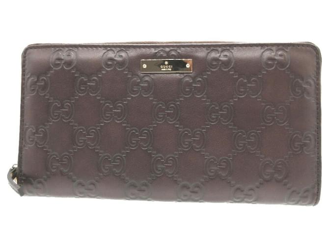 Gucci-Würfel Braun Leder  ref.1379097