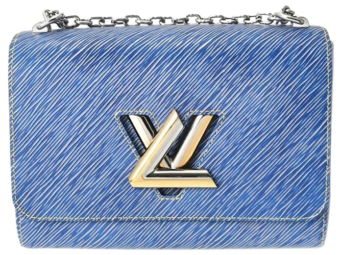 Louis Vuitton Twist Blu Pelle  ref.1379119