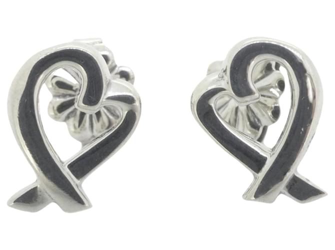 Tiffany & Co Loving heart Silvery Silver  ref.1379131