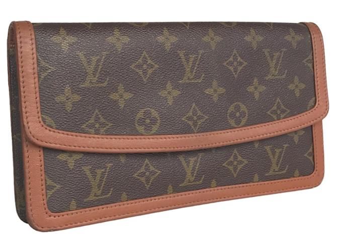 Louis Vuitton Pochette Dame Brown Cloth  ref.1379157