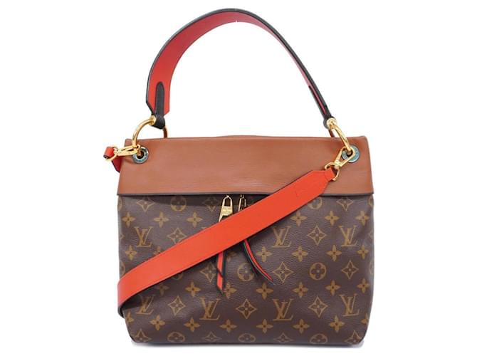 Louis Vuitton Tuileries Marrom Lona  ref.1379183