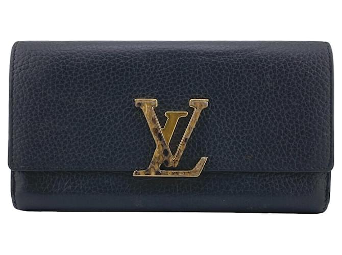Louis Vuitton Capucines Schwarz Leder  ref.1379186