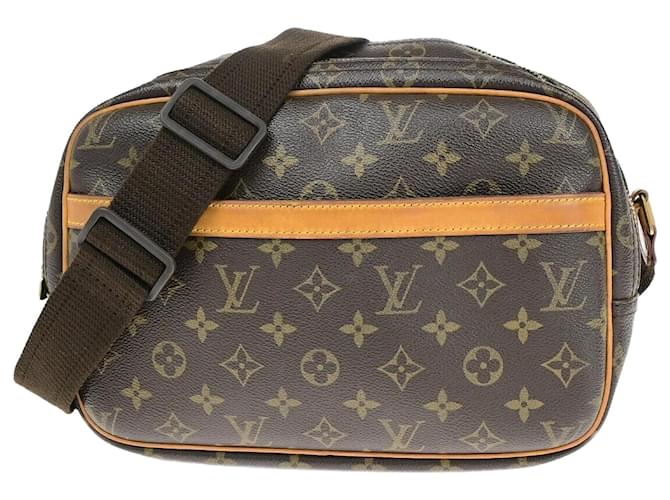 Louis Vuitton Reporter pm Brown Cloth  ref.1379195