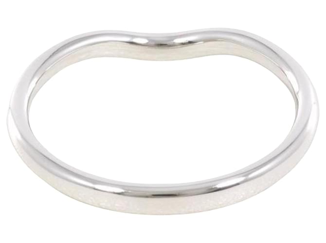 Cinturino curvo Tiffany & Co Argento Platino  ref.1379198