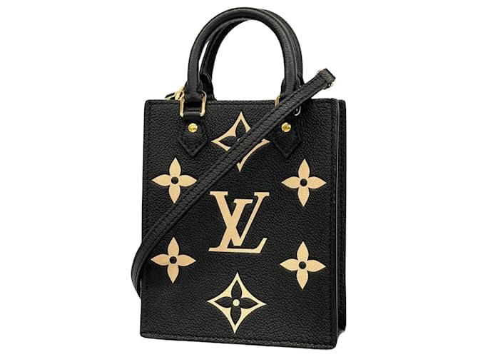 Louis Vuitton Sac Plat Black Leather  ref.1379203