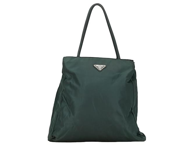 Prada Tessuto Green Synthetic  ref.1379211