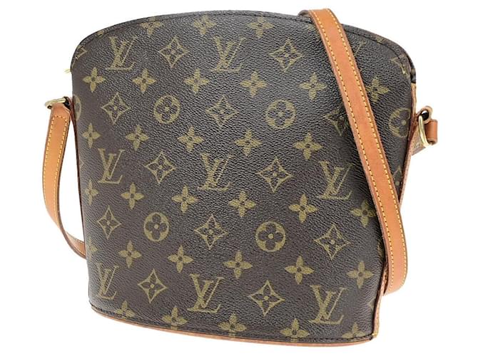 Louis Vuitton Drouot Castaño Lienzo  ref.1379215