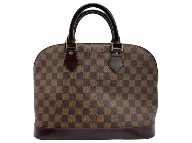 Louis Vuitton Alma Marrone Tela  ref.1379241