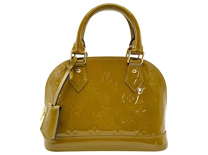 Louis Vuitton Alma BB Khaki Patent leather  ref.1379254