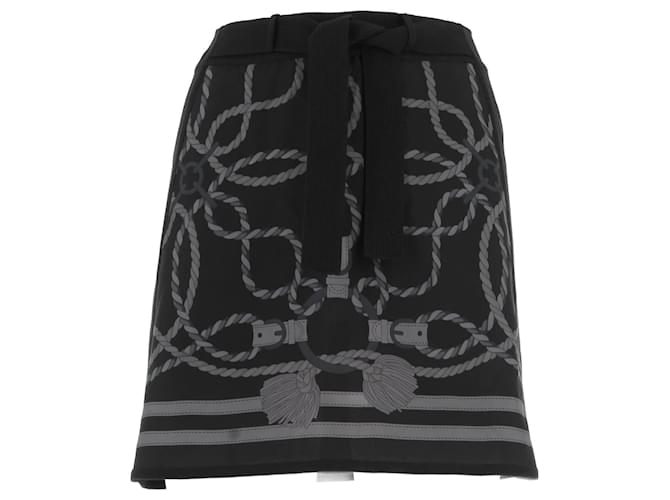 Hermès HERMES  Skirts T.FR 34 Silk Black  ref.1379262