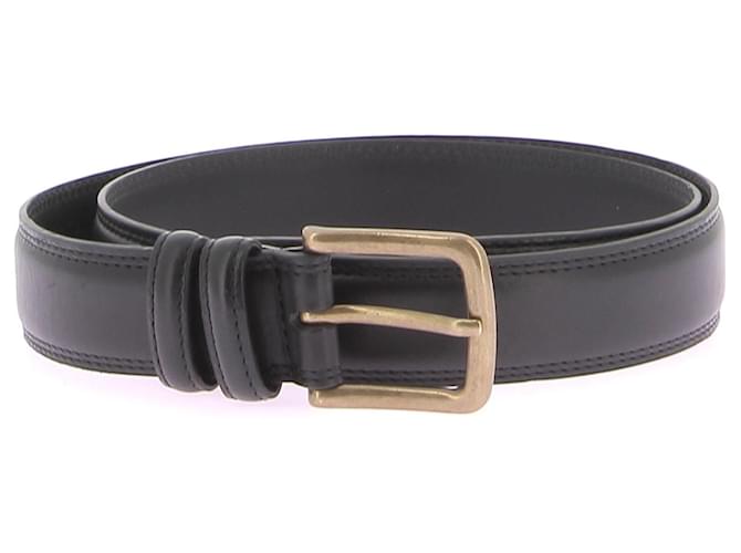 Autre Marque OCTOBRE EDITIONS  Belts T.cm 85 Leather Black  ref.1379266