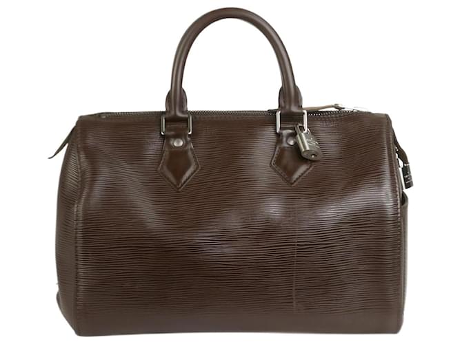 Louis Vuitton Sac Speedy 30 en cuir épi marron 2005  ref.1379314