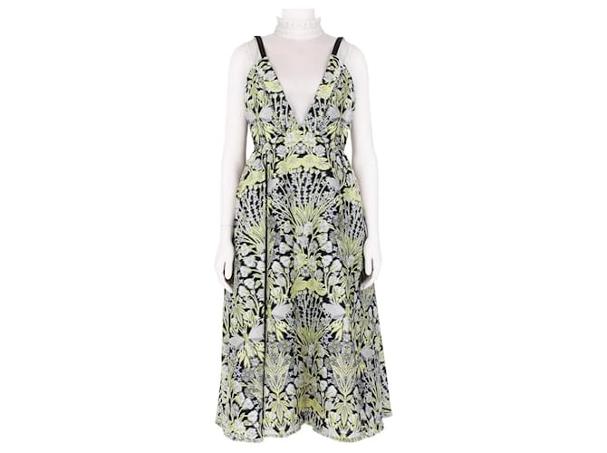 Erdem Nightgarden Jacquard Kleid Mehrfarben Polyester  ref.1379332