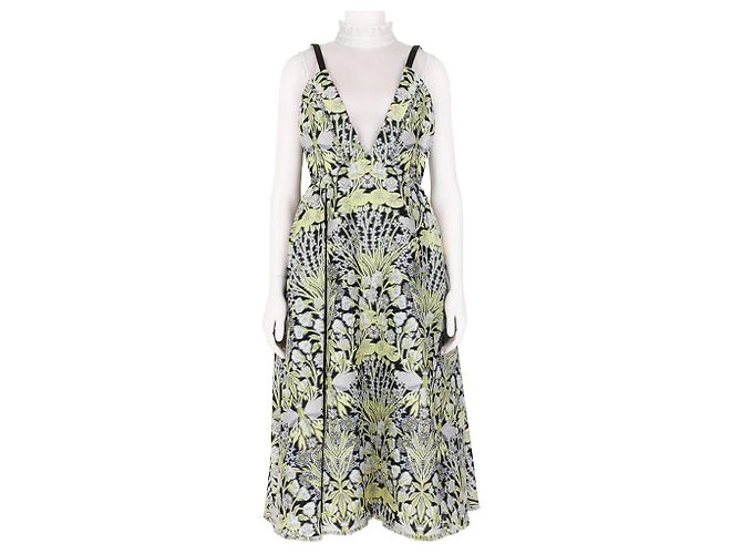 Erdem Nightgarden Jacquard Kleid Mehrfarben