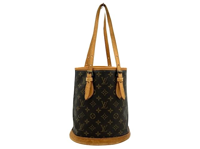 Louis Vuitton Bucket PM Brown Cloth  ref.1379350