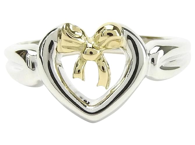 Tiffany & Co Open Heart Silvery Silver  ref.1379377