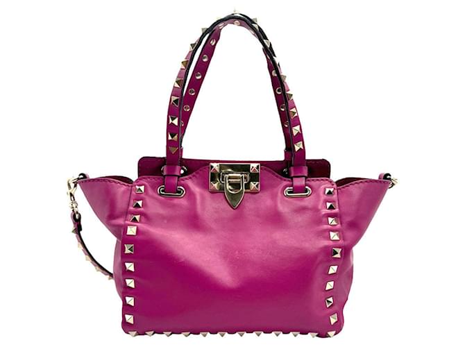 Valentino Garavani Rockstud Pink Leather  ref.1379389