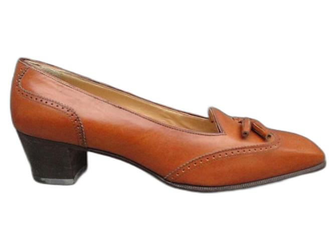 Salvatore Ferragamo Heels Light brown Leather  ref.1379399