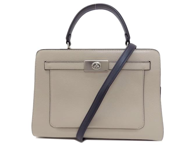 Coach Beige Leather  ref.1379406