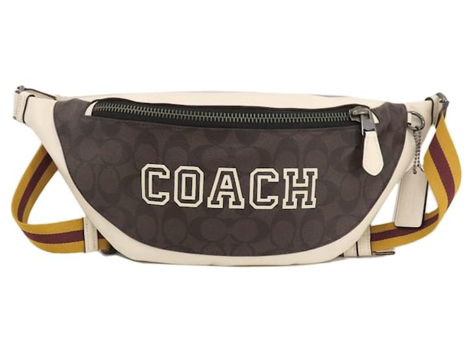 Coach Signature Brown Leather  ref.1379408