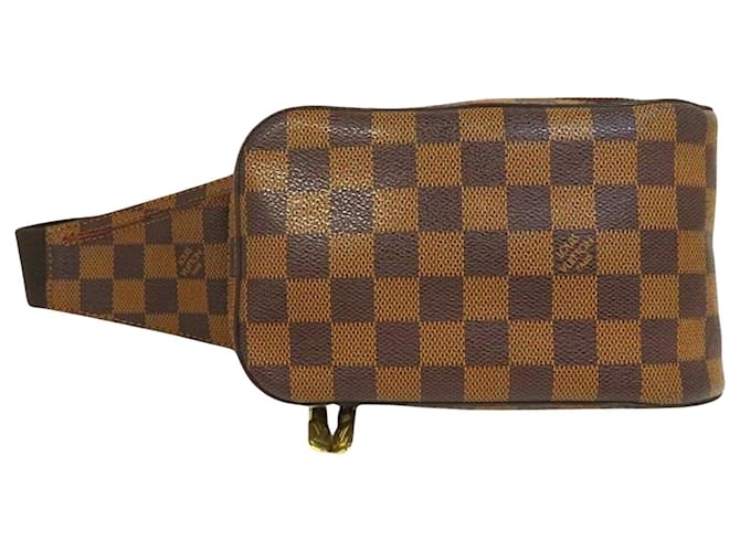 Louis Vuitton Geronimos Marrom Lona  ref.1379452