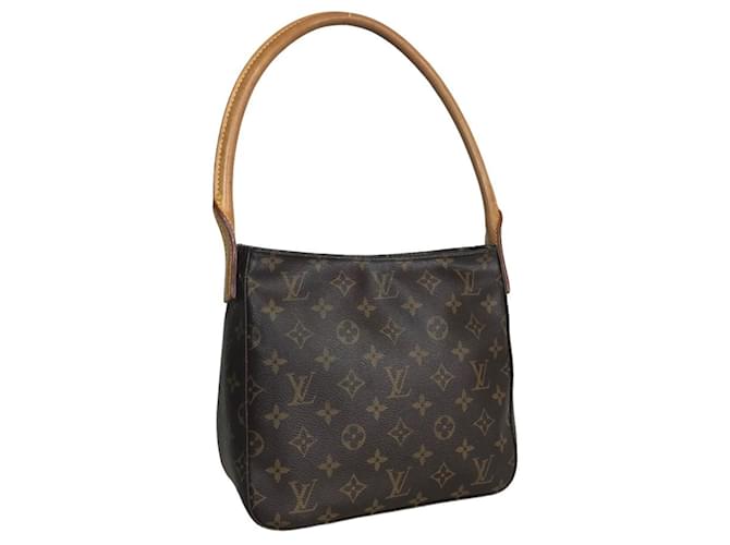 Louis Vuitton Looping MM Marrom Lona  ref.1379458