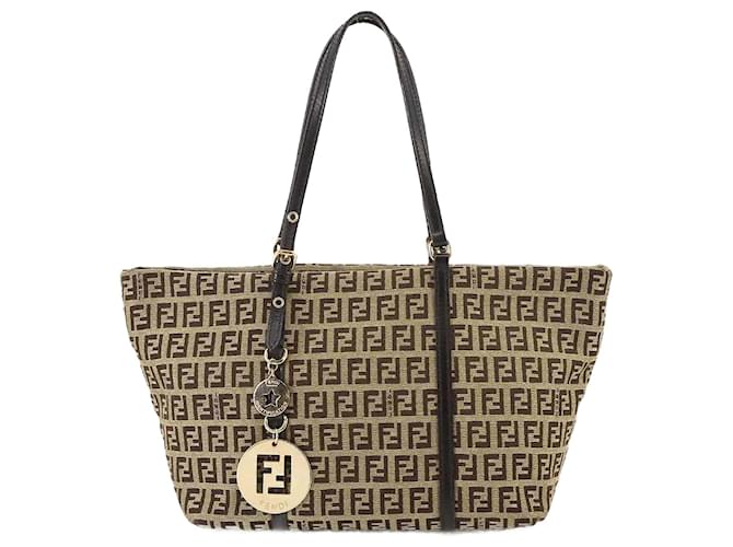 Fendi Zucca Toile Marron  ref.1379471