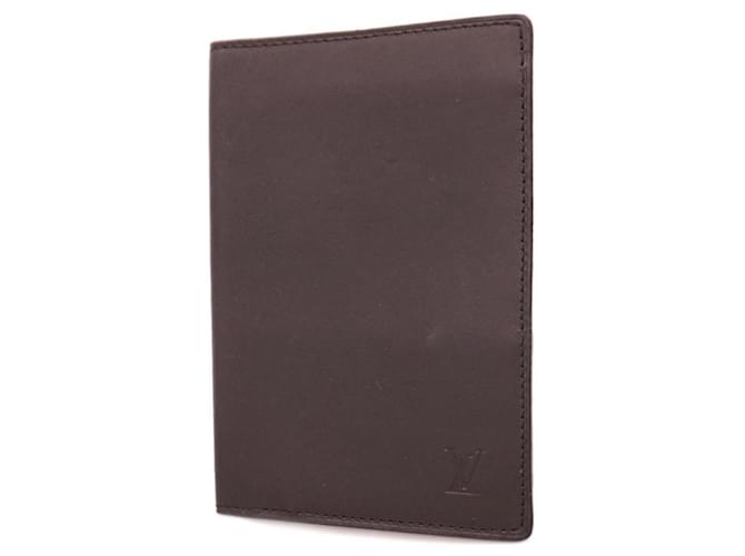 Louis Vuitton Couverture passeport Brown Leather  ref.1379491