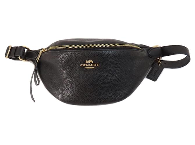 Coach Treinador Preto Couro  ref.1379506