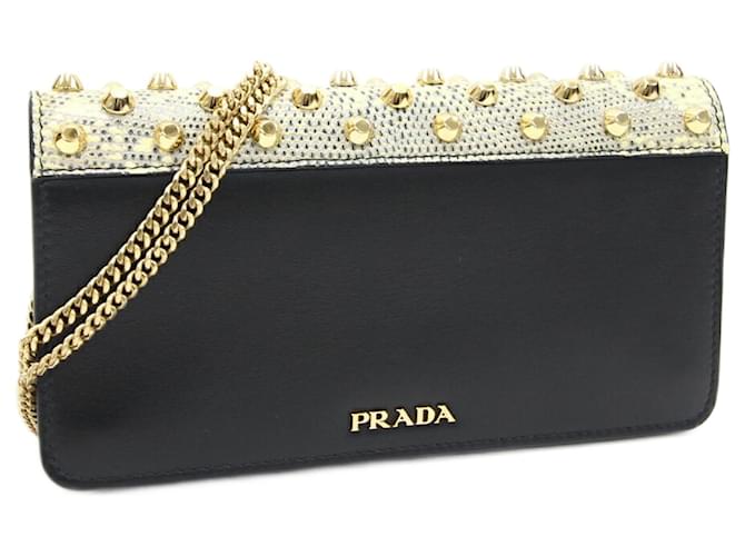 Prada Alma Black Leather  ref.1379533