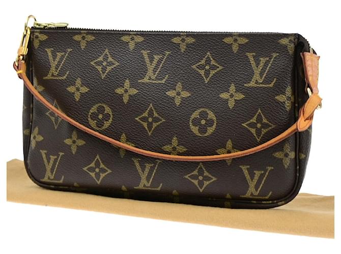 Louis Vuitton Pochette Zubehör Braun Leinwand  ref.1379540