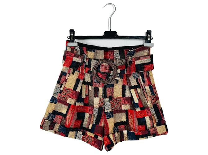 SéZane Shorts Multicolore Poliestere Lana Poliammide Acrilico  ref.1379559