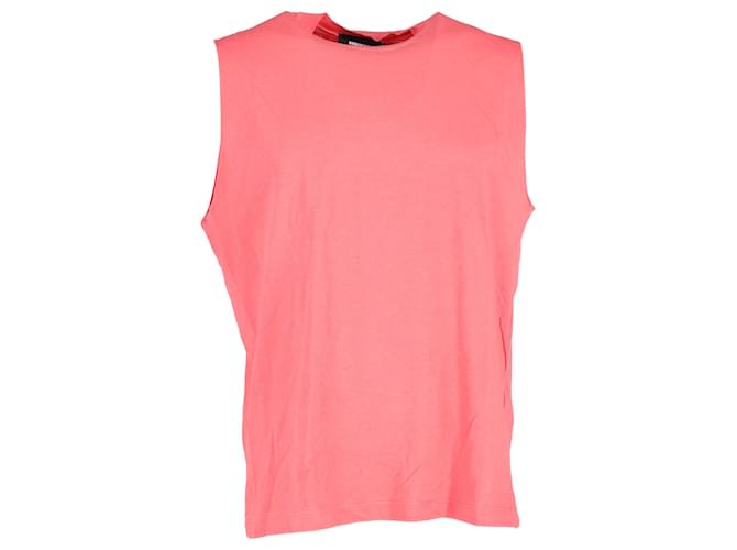Camiseta sin mangas Dsquared2 de algodón rosa  ref.1379707
