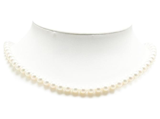 Mikimoto Classic Pearl Necklace Metal Necklace in Excellent condition  ref.1379749