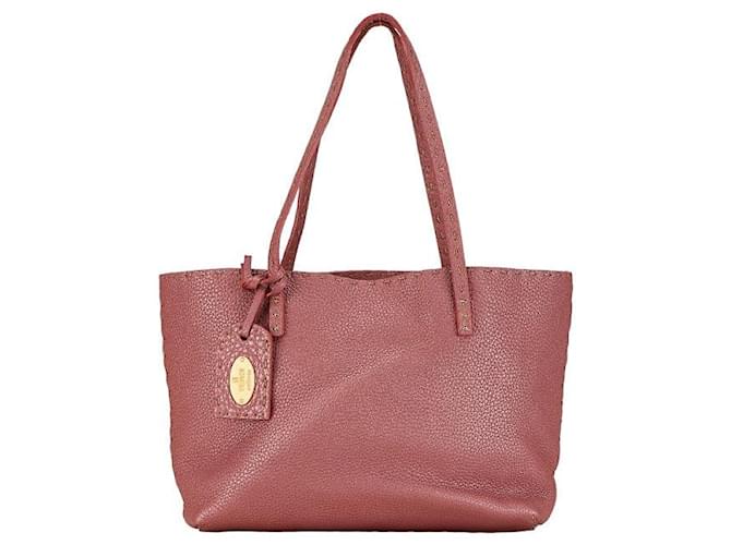 Fendi Leather Selleria Tote Bag Sac cabas en cuir 8BH099 en bon état  ref.1379750