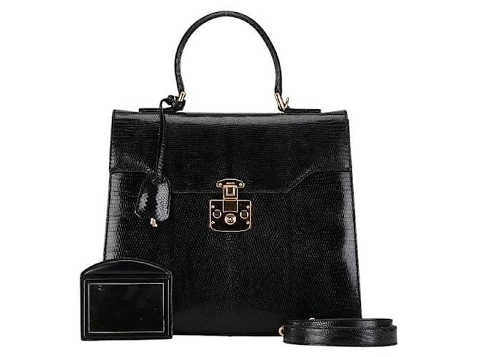 Gucci Leather Lady Lock Handbag Leather Handbag 000 01 0192 in Good condition  ref.1379753