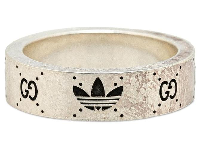 Bague en argent gravée Gucci x Adidas SV925 en très bon état Métal Argenté  ref.1379756