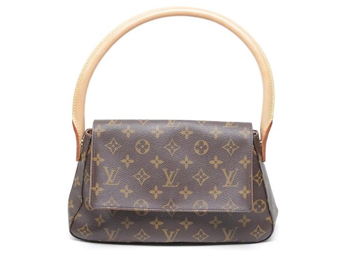 Bolsa de mão Louis Vuitton Monogram Looping Marrom