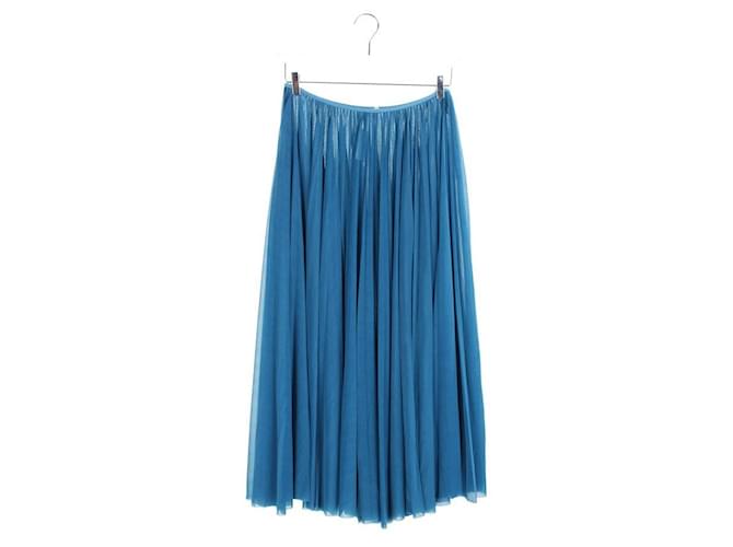 Falda larga azul Céline Poliéster  ref.1379772
