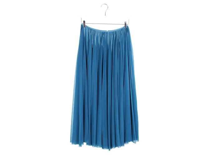 Céline Blauer langer Rock Polyester  ref.1379772