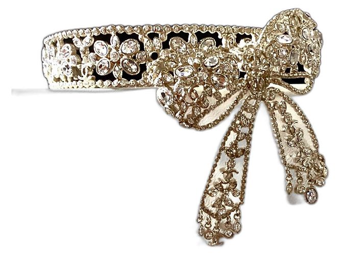 Collana Choker Chanel con Fiocco Oro Gold hardware