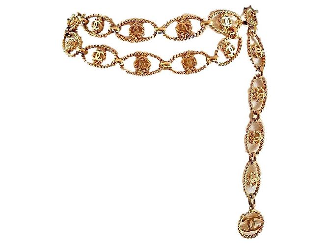 Chanel Colar Cinto FULL CC Metal