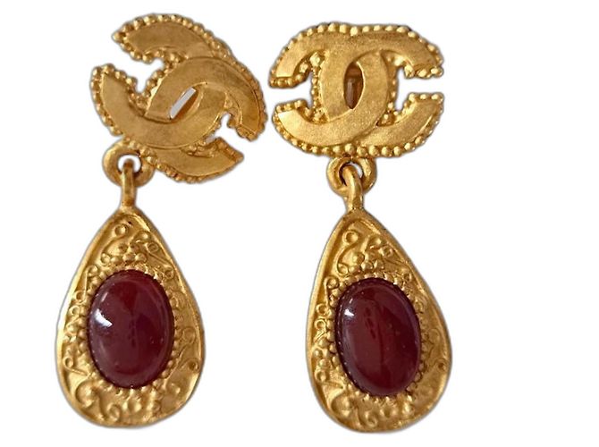 Orecchini con clip Grape Vine Stone Chanel