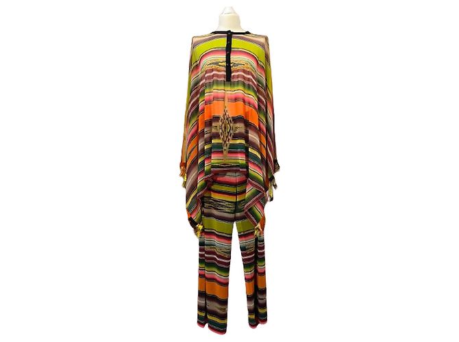 Completo Jean Paul Gaultier con Vestito e Pantaloni Multicolore