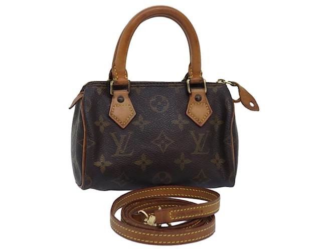 LOUIS VUITTON Monograma Mini Bolsa Speedy M41534 Autenticação de LV 72271 Lona  ref.1379798