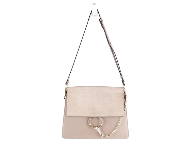 Chloé Leather shoulder handbag Grey  ref.1379857