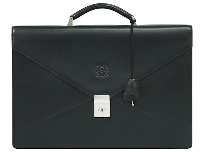 Loewe Anagram Black Leather  ref.1379995